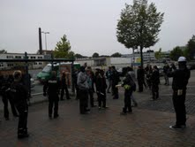 Bustour of protestmarch in Bielefeld - One of these got arrested by the police and let free after a short time Bustour of protestmarch in Bielefeld - One of these got arrested by the police and let free after a short time